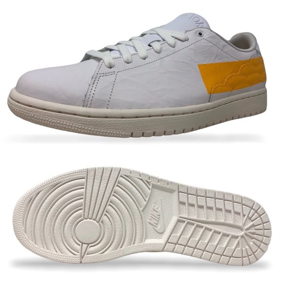 Air Jordan 1 Centre Court White/University Gold Mens Retro Basketball DJ2756 102